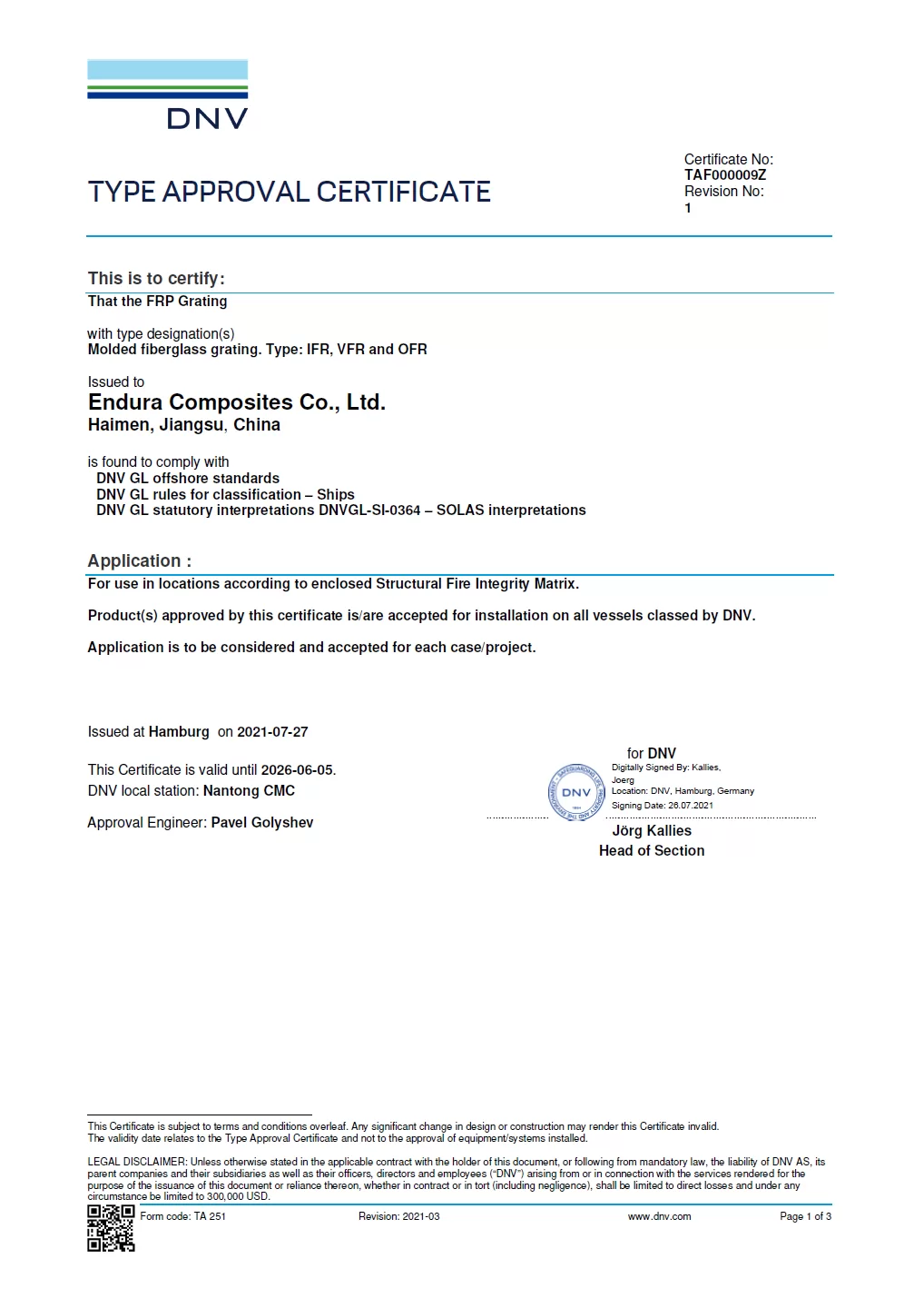 DNV Certified